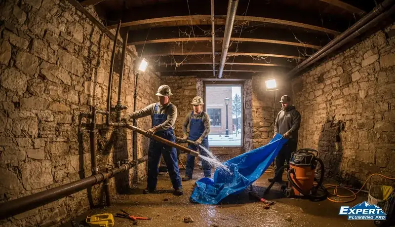 Expert Plumbing Pro - emergency-burst-pipe-repair-for-a-historic-home-in-old-colorado-city
